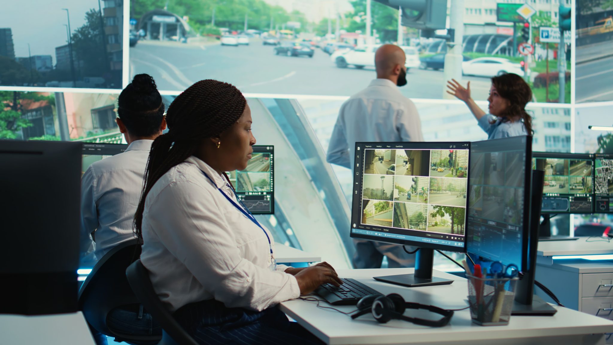 african-american-employee-gathers-data-on-cars-in-2025-02-20-06-17-46-utc
