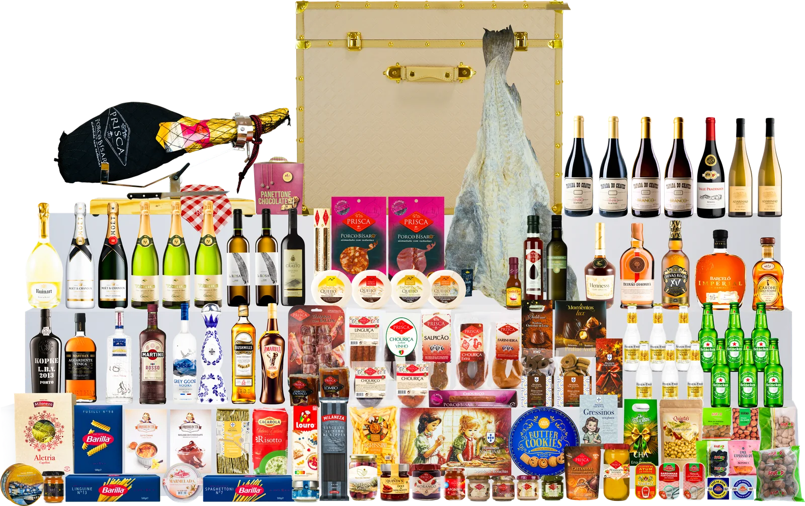 Cabaz Diamante da Novagest, com todos os produtos que o compõem