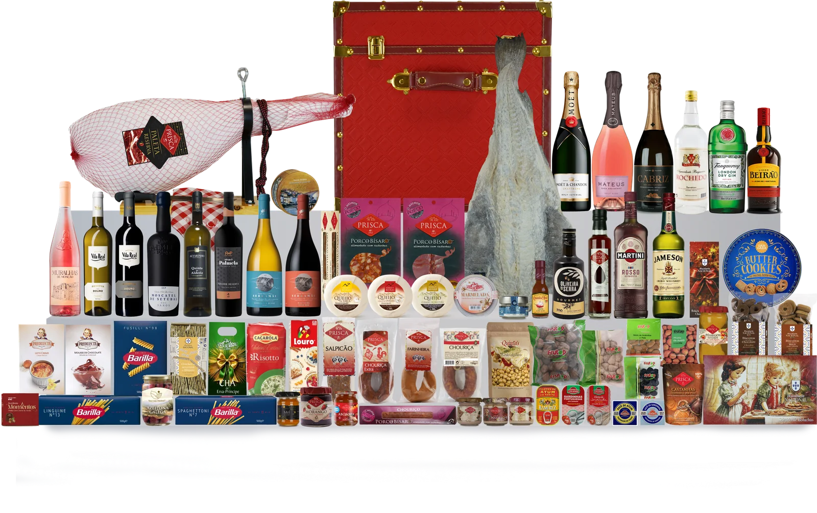 Cabaz Executivo da Novagest, com todos os produtos que o compõem