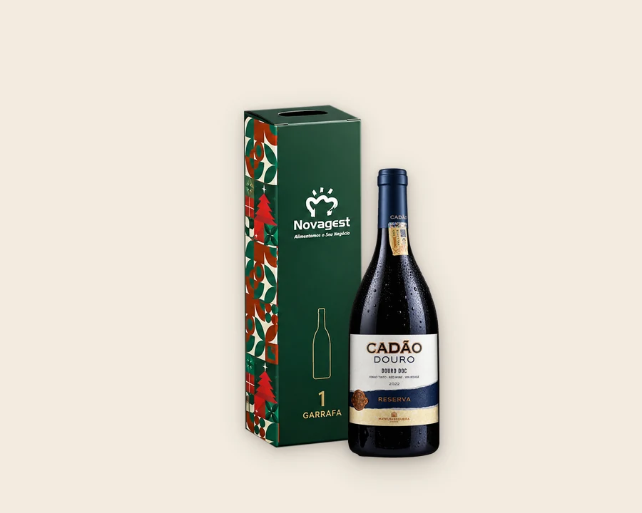 Caixa Novagest de 1 garrafa com Cadão Douro Reserva