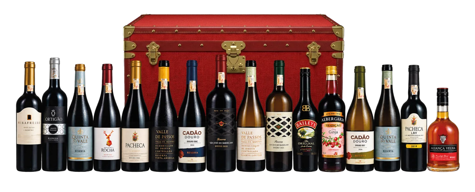 Garrafeira Vinhos da Novagest, com todos os produtos que a compõem